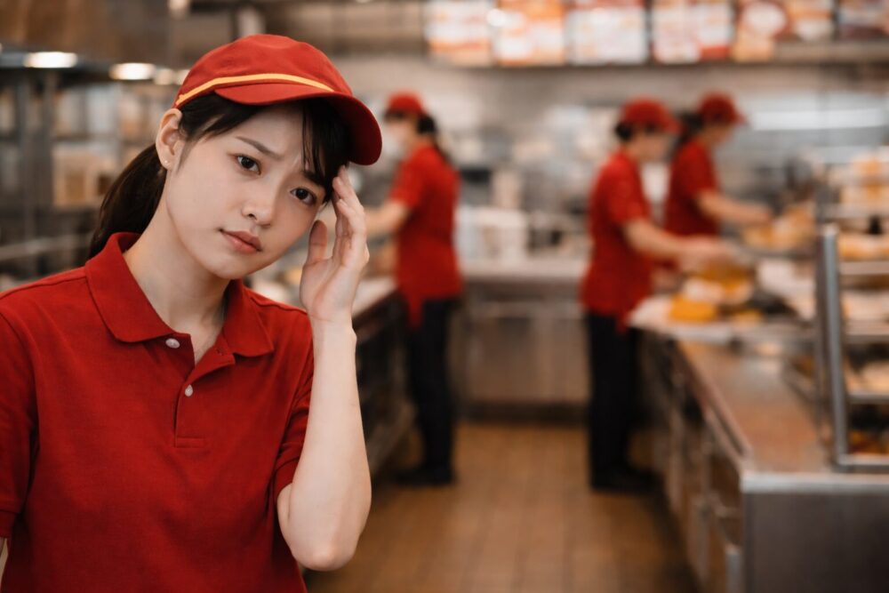 ゼッテリア（旧ロッテリア）のバイト経験者が語る、きつい・辞めたいと感じた理由やリアルな口コミをイメージした画像