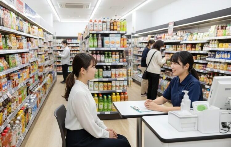 まいばすけっとのバイト面接で聞かれる質問や志望動機、適切な服装・身だしなみのポイントを解説するアイキャッチ画像