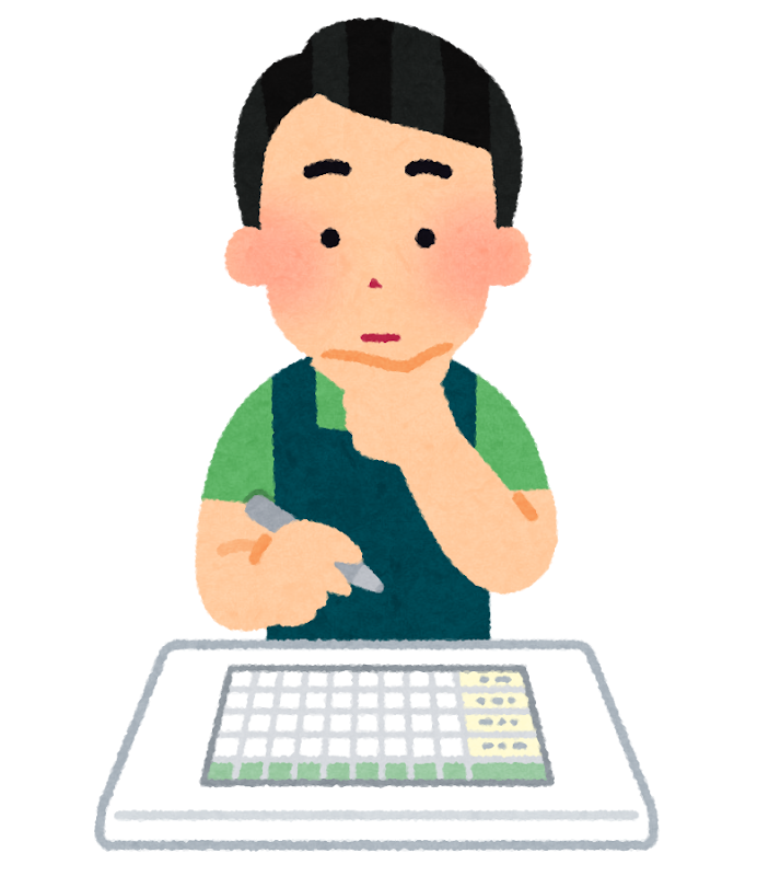 バイトのシフトや店長の対応がストレス源になるというセクション。複雑なシフト表を前に頭を悩ませている店長のイラスト。